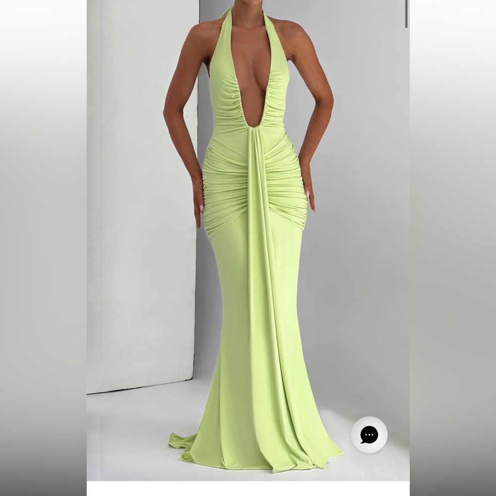 Babyboo lime green dress